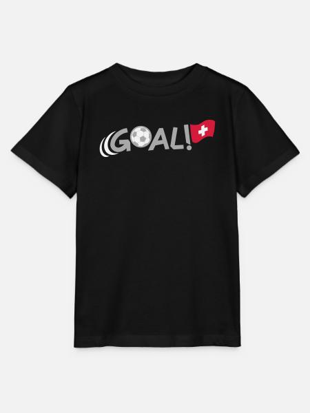 GOAL for Switzerland - Stanley/Stella Kinder T-Shirt MINI CREATOR  - Schwarz