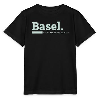 Basel Koordinaten - Stanley/Stella Kinder T-Shirt MINI CREATOR  - Schwarz - Vorne - Mikhail (115cm)