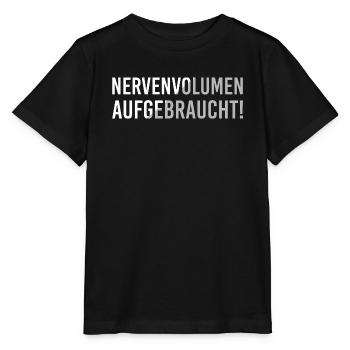 Volume nerveux épuisé - T-shirt bio MINI CREATOR Stanley/Stella Enfant - noir - Devant - Mikhail (115cm)