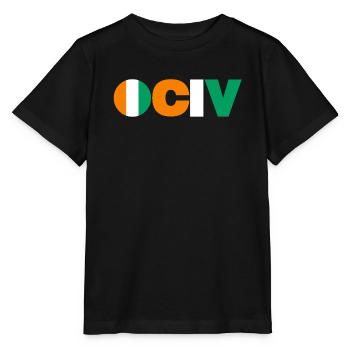 Côte d’Ivoire - T-shirt bio MINI CREATOR Stanley/Stella Enfant - noir - Devant - Mikhail (115cm)