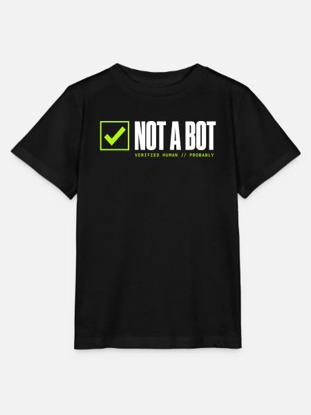 Kein Bot - Stanley/Stella Kinder T-Shirt MINI CREATOR  - Schwarz
