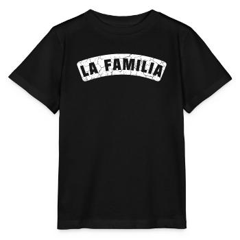 La Familia courbé dans le style grunge - T-shirt bio MINI CREATOR Stanley/Stella Enfant - noir - Devant - Mikhail (115cm)