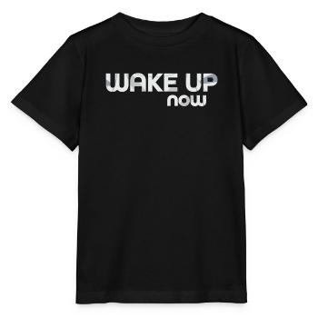 Wake up now - Stanley/Stella MINI CREATOR Kids’ T-Shirt - black - Front - Mikhail (115cm)