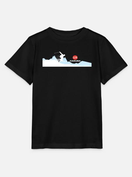 Hakuba Ski - Stanley/Stella Kinder T-Shirt MINI CREATOR  - Schwarz