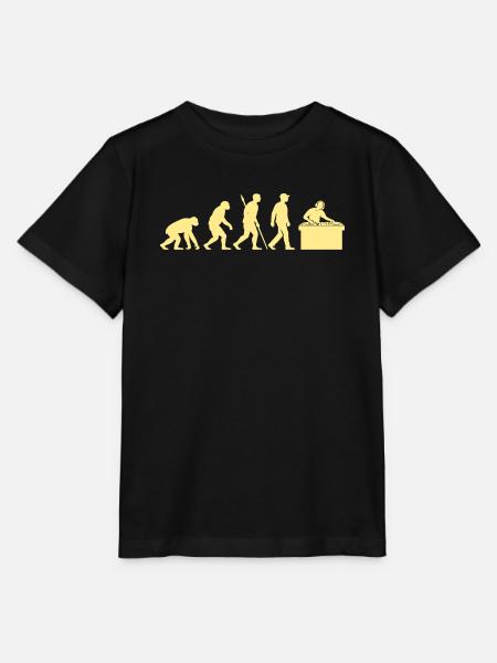 Evolution zum Arbeitsplatz-DJ - Stanley/Stella Kinder T-Shirt MINI CREATOR  - Schwarz