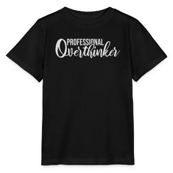 Logo drôle d’anxiété drôle et sombre de la réflexion professionnelle - T-shirt bio MINI CREATOR Stanley/Stella Enfant - noir - Devant - Mikhail (115cm)