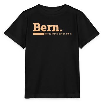 Bern Koordinaten - Stanley/Stella Kinder T-Shirt MINI CREATOR  - Schwarz - Vorne - Mikhail (115cm)
