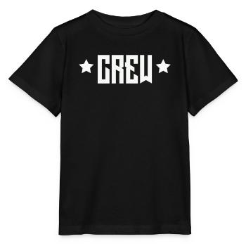 Crew Emblem mit Sternen - Stanley/Stella Kinder T-Shirt MINI CREATOR  - Schwarz - Vorne - Mikhail (115cm)