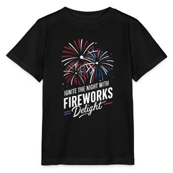 Pyrotechnie Feux d’artifice Pyrotechnie - T-shirt bio MINI CREATOR Stanley/Stella Enfant - noir - Devant - Mikhail (115cm)