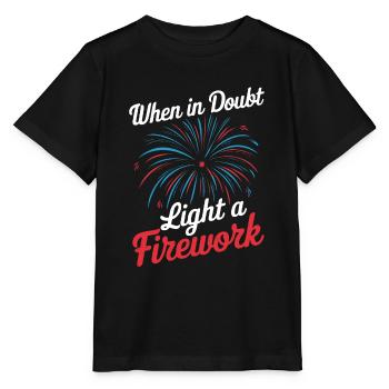 Pyrotechnie Feux d’artifice Pyrotechnie - T-shirt bio MINI CREATOR Stanley/Stella Enfant - noir - Devant - Mikhail (115cm)