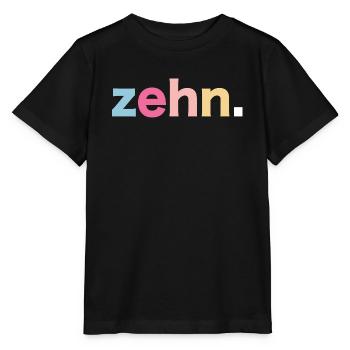 10. Geburtstag Retro Geschenk - Stanley/Stella Kinder T-Shirt MINI CREATOR  - Schwarz - Vorne - Mikhail (115cm)