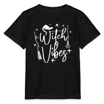 Hexe Vibe - Stanley/Stella Kinder T-Shirt MINI CREATOR  - Schwarz - Vorne - Mikhail (115cm)