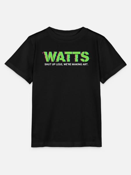 WATTS Neon Pop Art T-Shirt - Stanley/Stella Kinder T-Shirt MINI CREATOR  - Schwarz