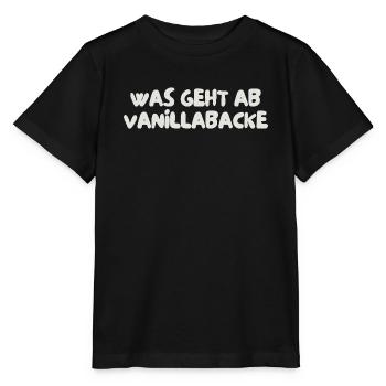 was geht ab vanillabacke - Stanley/Stella Kinder T-Shirt MINI CREATOR  - Schwarz - Vorne - Mikhail (115cm)