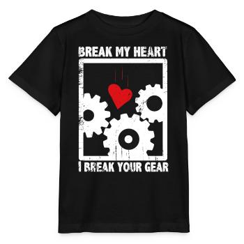 Emanzipation ist Power Gleichberechtigung Herz - Stanley/Stella Kinder T-Shirt MINI CREATOR  - Schwarz - Vorne - Mikhail (115cm)