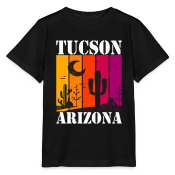 Tucson, Arizona - T-shirt bio MINI CREATOR Stanley/Stella Enfant - noir - Devant - Mikhail (115cm)