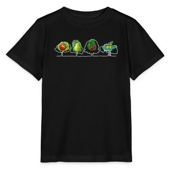 Fruits et fruits - T-shirt bio MINI CREATOR Stanley/Stella Enfant - noir - Devant - Mikhail (115cm)