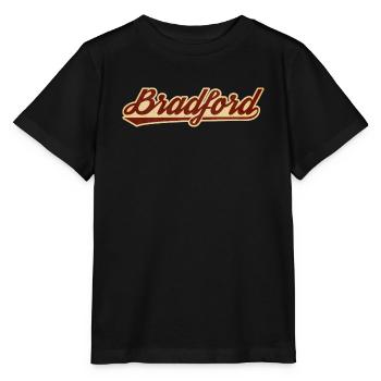 Bradford Vintage Script Logo - T-shirt bio MINI CREATOR Stanley/Stella Enfant - noir - Devant - Mikhail (115cm)
