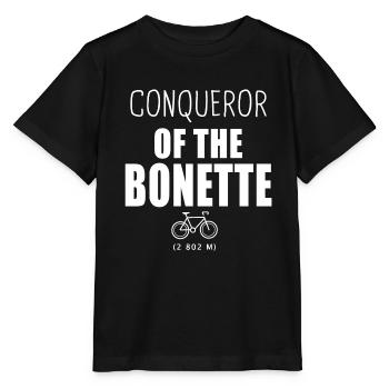 Eroberer der Bonette Radsport-Alpes - Stanley/Stella Kinder T-Shirt MINI CREATOR  - Schwarz - Vorne - Mikhail (115cm)
