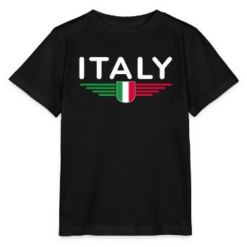 I Love Italy Tenue T-Shirt Design - T-shirt bio MINI CREATOR Stanley/Stella Enfant - noir - Devant - Mikhail (115cm)