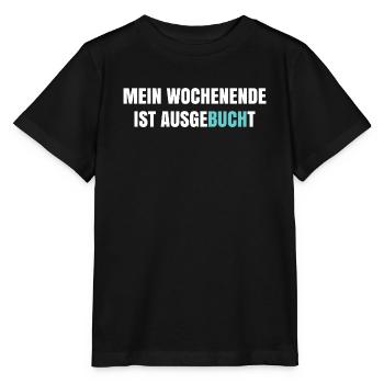 Mein Wochenende ist ausgeBUCHt - Stanley/Stella Kinder T-Shirt MINI CREATOR  - Schwarz - Vorne - Mikhail (115cm)