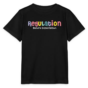 Regulation Before Expectation - Stanley/Stella MINI CREATOR Kids’ T-Shirt - black - Front - Mikhail (115cm)