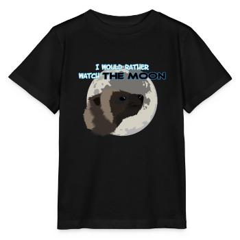 Wolverine et lune - T-shirt bio MINI CREATOR Stanley/Stella Enfant - noir - Devant - Mikhail (115cm)