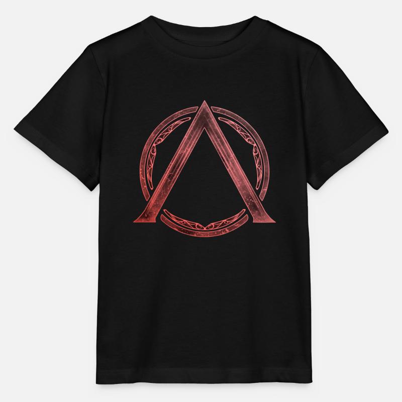 Sparta Lambda symbole feu rouge - T-shirt bio MINI CREATOR Stanley/Stella Enfant - noir