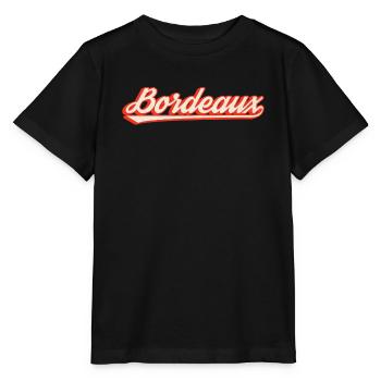 Bordeaux Retro Lettering - Stanley/Stella MINI CREATOR Kids’ T-Shirt - black - Front - Mikhail (115cm)