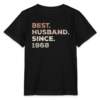 Bester Ehemann seit 1968 Jubiläumsgeschenk - Stanley/Stella Kinder T-Shirt MINI CREATOR  - Schwarz - Vorne - Mikhail (115cm)