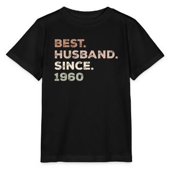 Bester Ehemann seit 1960 Jubiläumsgeschenk - Stanley/Stella Kinder T-Shirt MINI CREATOR  - Schwarz - Vorne - Mikhail (115cm)