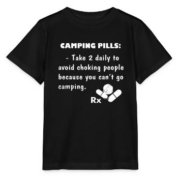 Camping Pills - Stanley/Stella MINI CREATOR Kids’ T-Shirt - black - Front - Mikhail (115cm)
