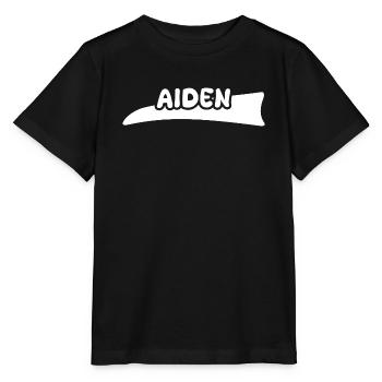 Geschenk für Aiden - Stanley/Stella Kinder T-Shirt MINI CREATOR  - Schwarz - Vorne - Mikhail (115cm)