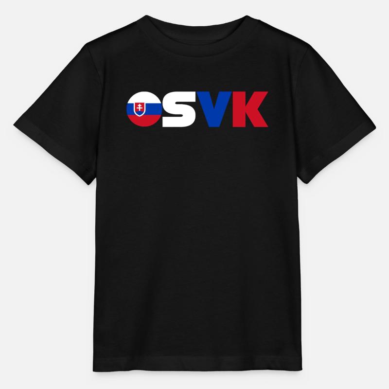 Slowakei - Stanley/Stella Kinder T-Shirt MINI CREATOR  - Schwarz