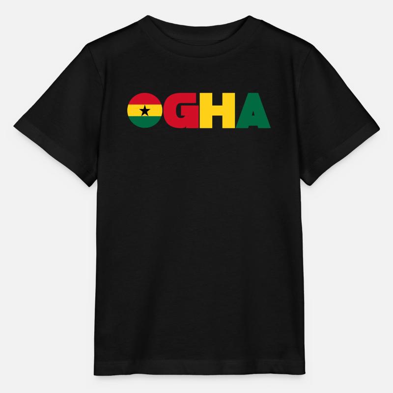 Ghana - Stanley/Stella Kinder T-Shirt MINI CREATOR  - Schwarz
