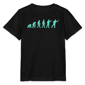 Silhouette évolutive avancée - T-shirt bio MINI CREATOR Stanley/Stella Enfant - noir - Devant - Mikhail (115cm)