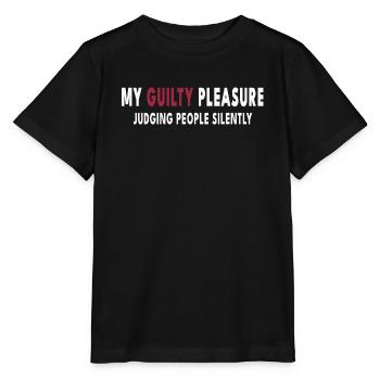 My Guilty Pleasure – Judging People Silently - Stanley/Stella Kinder T-Shirt MINI CREATOR  - Schwarz - Vorne - Mikhail (115cm)