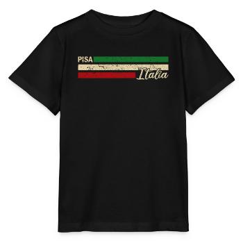 Italia - Pisa - Italien - Italy - Stanley/Stella Kinder T-Shirt MINI CREATOR  - Schwarz - Vorne - Mikhail (115cm)