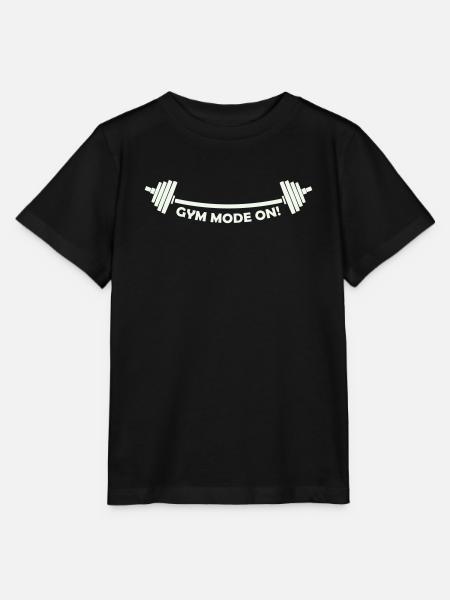 Gym Mode On Barbell - Stanley/Stella Kinder T-Shirt MINI CREATOR - Schwarz