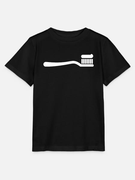 Zahnbürste, Zahnarzt, Zähne putzen - Stanley/Stella Kinder T-Shirt MINI CREATOR - Schwarz