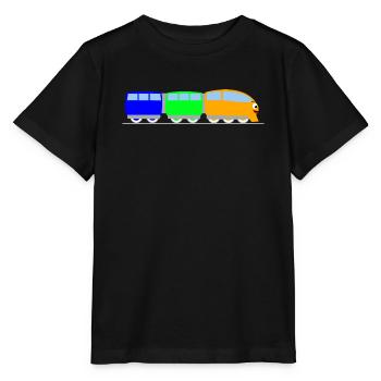 Train pour enfants - train - train - T-shirt bio MINI CREATOR Stanley/Stella Enfant - noir - Devant - Mikhail (115cm)