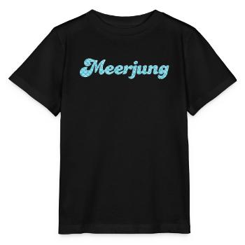 Meerjung Küste Meer Mann Fischkopp Schuppen Fan - Stanley/Stella Kinder T-Shirt MINI CREATOR  - Schwarz - Vorne - Mikhail (115cm)