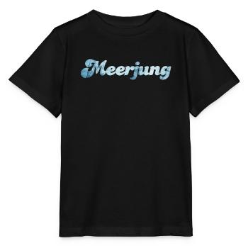 Meerjung Schiff nordisch Handschrift coole Sprüche - Stanley/Stella Kinder T-Shirt MINI CREATOR  - Schwarz - Vorne - Mikhail (115cm)