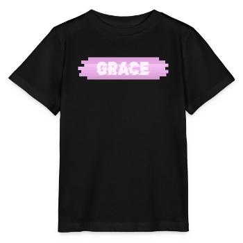 Gift for Grace - Stanley/Stella MINI CREATOR Kids’ T-Shirt - black - Front - Mikhail (115cm)