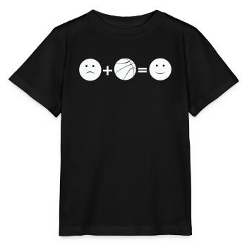 Basketball Love - Stanley/Stella Kinder T-Shirt MINI CREATOR  - Schwarz - Vorne - Mikhail (115cm)