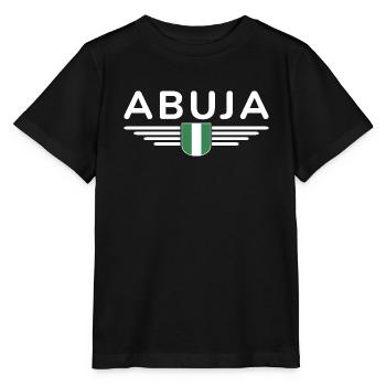 Abuja Design – Proud of Nigeria's capital - Stanley/Stella MINI CREATOR Kids’ T-Shirt - black - Front - Mikhail (115cm)