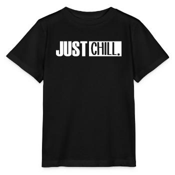 Just Chill Funny Chilling Sayings - Stanley/Stella MINI CREATOR Kids’ T-Shirt - black - Front - Mikhail (115cm)