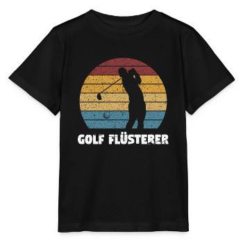 Golfspieler Sport Golfspiel Geschenk - Stanley/Stella Kinder T-Shirt MINI CREATOR  - Schwarz - Vorne - Mikhail (115cm)