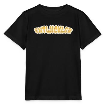 Job Entwickler - Stanley/Stella Kinder T-Shirt MINI CREATOR  - Schwarz - Vorne - Mikhail (115cm)