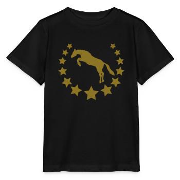 stars_crown_cavallo_2 - Stanley/Stella MINI CREATOR Kids’ T-Shirt - black - Front - Mikhail (115cm)